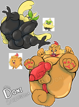 animal_genitalia anthro anthrofied anus big_penis butt canine_genitalia duo feral gaping gaping_anus genitals knot knotted_penis legs_up male male/male nude obese overweight penis presenting presenting_anus presenting_hindquarters puffy_anus raised_leg donisette nintendo pokemon pokemon_winds_and_waves avian browt canid canine generation_10_pokemon mammal pokemon_(species) pombon 2026 absurd_res hi_res