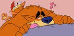 anal anthro anthro_on_anthro bedding butt duo heart_symbol larger_male looking_pleasured male male/male oral rimming sex simple_background size_difference smaller_male smile tongue tongue_out edtertainerd activision crash_bandicoot_(series) crash_bandicoot tiny_tiger bandicoot dasyuromorph mammal marsupial recently_extinct_species thylacine 2020 hi_res