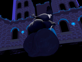 1_eye anthro antlers balls balls_on_ground big_balls big_breasts big_butt big_nipples big_penis black_body breasts butt butt_grab erection floating genitals gynomorph hand_on_butt hand_on_own_butt horn huge_balls huge_breasts huge_butt huge_hips huge_nipples huge_penis huge_thighs hyper hyper_balls hyper_breasts hyper_butt hyper_genitalia hyper_hips hyper_nipples hyper_penis hyper_thighs intersex levitation looking_at_viewer nipples penis rear_view solo thick_thighs white_eyes white_nipples wide_hips nyrastuff deltarune undertale_(series) roaring_knight unknown_species hi_res