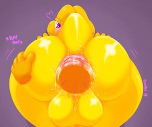 4_fingers anal anal_fluids anal_penetration anthro anus backsack balls big_butt blush bodily_fluids butt butt_grab disembodied_hand disembodied_penis duo erection fingers from_behind_position genitals hand_on_butt heart_symbol humanoid_genitalia humanoid_penis looking_back male male/male male_penetrated male_penetrating male_penetrating_male penetration penile penile_penetration penis penis_in_ass purple_eyes rear_view sex shell-less simple_background solo_focus sound_effects text thick_thighs vein yellow_body yellow_skin frumples mario_bros nintendo koopa koopa_troopa reptile scalie 2018 digital_media_(artwork) signature