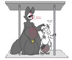 animal_genitalia animal_penis anthro balls belly belly_markings big_balls bodily_fluids dripping duo equine_genitalia equine_penis genital_fluids genitals hooves horn huge_balls hyper hyper_balls hyper_genitalia leaking_precum male markings penis penis_tip pent_up precum precum_drip scrotum_flap sheath size_difference spots spotted_body swollen_balls thick_thighs bigbovine joya shaun_bentwood_(character) bovid bovine cattle dark_latex mammal