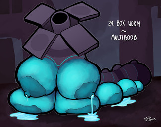 10_breasts areola big_areola big_breasts bodily_fluids breast_squish breasts female huge_areola huge_breasts lactating machine multi_breast nipples solo squish unusual_bodily_fluids unusual_lactation pincoosh rain_world videocult biomechanical box_worm_(rain_world) 2026 absurd_res digital_media_(artwork) hi_res signature