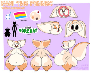 anthro belly big_belly big_butt big_ears big_tail butt facial_tuft flag fur gender_symbol gloves_(marking) happy head_tuft huge_belly huge_butt leg_markings lgbt_pride long_tongue male male_symbol markings moobs overweight overweight_male pansexual_pride_colors pawpads pleading_eyes pride_colors red_eyes shortstack shortstack_male simple_background socks_(marking) solo symbol tail tan_body tan_fur text thick_thighs tongue tongue_out tuft dani_fennec dani_(dani_fennec) canid canine fennec_fox fox mammal true_fox 2023 absurd_res character_name dated hi_res model_sheet watermark