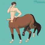 2_penises animal_genitalia animal_penis balls brown_hair centaur_transformation diphallism equine_genitalia equine_penis erection eyewear front_and_back_penises frontal_taur_balls frontal_taur_genitals frontal_taur_penis genitals glasses hair hooves humanoid_genitalia humanoid_penis male multi_genitalia multi_penis navel nipples nude pecs penis solo tail taur_transformation transformation transformation_sequence waist frankly-art european_mythology greek_mythology mythology twinkjack centaur equid equid_taur equine humanoid_taur mammal mammal_taur taur 1:1