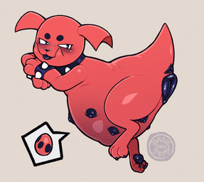 animal_genitalia animal_vulva anus belly belly_nipples blush bracelet bridge_piercing canine_genitalia canine_vulva collar dark_pawpads dark_tongue darkened_anus darkened_genitalia darkened_nipples darkened_vulva egg eggnant facial_piercing female feral genitals jewelry navel nipples nose_piercing pawpads piercing pokemon_egg pregnant pregnant_female pregnant_feral puffy_nipples spiked_bracelet spikes tongue tongue_out vulva dalipuff nintendo pokemon canid canine generation_2_pokemon granbull mammal pokemon_(species) digital_media_(artwork)