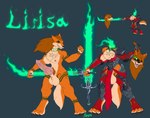 armor balls celtic_knot detachable detachable_head digitigrade female female/female genitals herm intersex melee_weapon penis solo sword weapon ben56 european_mythology irish_mythology mythology lirisa(agentkiller7) canid canine canis dullahan mammal wolf