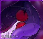 anthro bodily_fluids coiling duo imminent_tail_vore imminent_vore purple_tongue red_body saliva saliva_string sweat sweatdrop tongue tongue_out afrothicc720 alien canid canine fox hybrid mammal 2024 digital_drawing_(artwork) digital_media_(artwork) low_res signature