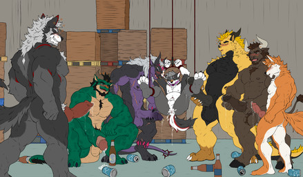 abs alcohol animal_genitalia animal_penis anthro balls barazoku beard beer beverage big_penis black_body black_fur bodily_fluids body_hair bottle brown_body brown_fur brown_hair brute_the_dragon bubble butt can canine_genitalia canine_penis chest_hair claws container cum cum_inflation cum_inside drunk drunk_bubble ejaculation equine_genitalia equine_penis facial_hair facial_markings facial_piercing forehead_markings fur genital_fluids genitals green_body green_scales grey_body grey_fur grey_hair group hair head_markings horn huge_penis humanoid_genitalia humanoid_penis hybrid_genitalia hybrid_penis inflation knot knotted_equine_penis knotted_penis male markings muscular muscular_anthro muscular_arms muscular_male muscular_thighs nose_piercing nude orange_body orange_fur pecs penis piercing precum purple_body purple_scales red_body red_fur restrained restraints scales slightly_chubby substance_intoxication tail vein veiny_penis white_body white_fur yellow_body yellow_fur hunterramirez mythology dergun feran_blackridge karl_(karlwolf) bovid bovine canid canine canis cattle dragon fox mammal mythological_creature mythological_scalie scalie wolf father_(lore) father_and_child_(lore) father_and_son_(lore) parent_(lore) parent_and_child_(lore) parent_and_son_(lore) son_(lore)