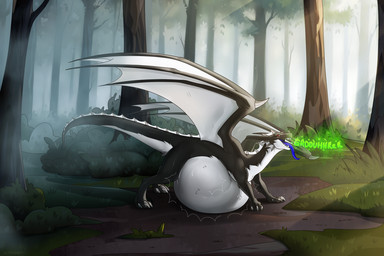 belly big_belly black_body black_skin feral huge_belly long_tail male quadruped red_eyes tail vore white_belly wings cmitchell mythology dragon mythological_creature mythological_scalie scalie hi_res