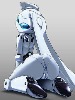 anus big_butt blue_eyes breasts butt female genitals grey_background kneeling looking_at_viewer looking_back machine mouthless not_furry pigtails rear_view robot_joints simple_background solo vulva pochincoff disney fireball_(disney) drossel_von_flugel_(fireball) android humanoid robot robot_humanoid 2017 full-length_portrait portrait