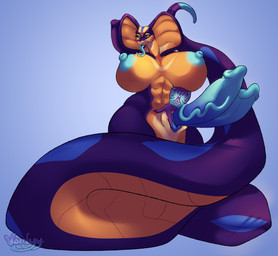 abs alternate_form animal_genitalia anthro big_breasts big_butt big_pussy breasts butt female fur genitals hair hyper hyper_genitalia intersex long_hair long_tail multicolored_body multicolored_fur muscular muscular_female nude plump_labia sheath snake_hood soules tail tattoo vulva voidyy mythology soules_(character) canid canine canis cobra deity dragon hybrid mammal mythological_creature mythological_scalie reptile scalie snake wolf absurd_res digital_drawing_(artwork) digital_media_(artwork) hi_res