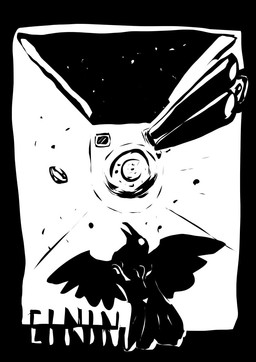 ambiguous_gender animal_genitalia beak cloaca feet feral flying genitals solo wings einin avian bird hi_res monochrome