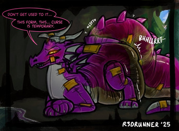 ass_up big_diaper bodily_fluids cave diaper excessive_feces feces feral genital_fluids glowing glowing_eyes hyper hyper_feces hyper_soiling looking_at_viewer orange_eyes outside purple_body raised_leg soiled_diaper soiling solo stink_fumes stink_lines text unclean_diaper urine used_diaper wet_diaper r3drunner mythology animate_inanimate diaper_creature dragon mythological_creature mythological_scalie scalie english_text