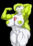 abs alpha_channel areola b0nf1r3 big_breasts breasts female gardevoir generation_3_pokemon genitals green_areola green_lips green_nipples humanoid lips looking_at_viewer muscular muscular_female muscular_humanoid nintendo nipples not_furry pokemon pokemon_(species) pussy red_eyes solo thick_thighs