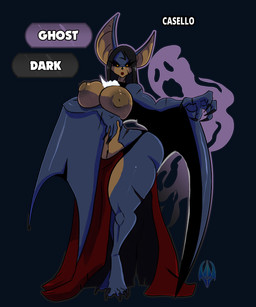 anthro bottomwear breasts claws clothing female hair huge_hips huge_thighs hyper hyper_hips loincloth looking_at_viewer small_waist solo standing thick_thighs wide_hips winged_arms wings jeffron bat mammal hi_res