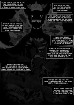 ambiguous_gender anthro blood bodily_fluids bone corpse creepy decapitation dialogue gore headless obscured_face open_mouth praying praying_hands scary skeleton smile solo speech_bubble tears text viola_bat ambiguous_species absurd_res comic english_text hi_res monochrome