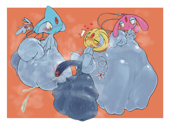 bodily_fluids butt cock_vore female genitals male multiple_prey musk oral_vore penile penis sweat sweaty_butt sweaty_genitalia sweaty_legs unbirthing vaginal vore .f_9578 nintendo pokemon azelf generation_4_pokemon legendary_pokemon mesprit pokemon_(species) uxie