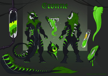 anthro aroused big_tail big_tongue black_and_green blood bodily_fluids bright_colors bright_eyes colored_blood cronne dangerous dominant dominant_anthro dominant_male drooling female food french fur furry_tail green_blood green_body green_eyes green_fur green_hair green_skin hair horn long_tail male male/female meat multicolored_body multicolored_fur open_mouth saliva solo tail tongue tongue_out toxic unusual_blood unusual_bodily_fluids junglebeeart mythology dragon furred_dragon furred_scalie mythological_creature mythological_scalie scalie 2025 absurd_res digital_media_(artwork) hi_res model_sheet