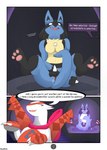 absurd_res alsoflick anthro arianna_altomare bodily_fluids breasts comic dasc dialogue duo english_text featureless_breasts feet female feral generation_3_pokemon generation_4_pokemon genital_fluids genitals hi_res latias legendary_pokemon looking_pleasured lucario masturbation nintendo pawpads paws pokemon pokemon_(species) pussy soles tagme text the_hybrid31 toes vaginal vaginal_fluids vaginal_masturbation