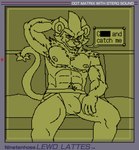 anthro brand_parody bulge clothed clothing electronics furniture game_console jockstrap jockstrap_only male sofa solo topless underwear underwear_only lewd_latte game_boy game_boy_color game_boy_family nintendo pokemon generation_4_pokemon luxray pokemon_(species) hi_res