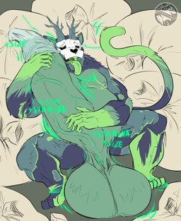 anthro balls belly big_balls big_penis bodily_fluids condom cum cum_ballooning cum_drip cum_inflation cum_inside cum_on_condom dripping duo erection expansion filled_condom genital_fluids genitals growth huge_balls huge_penis humanoid_genitalia humanoid_penis hyper hyper_balls hyper_genitalia hyper_penis inflation male nipple_piercing nipples nude overweight overweight_male penis piercing sex sexual_barrier_device simple_background solo tail text tongue tongue_out sorakskullsnake sorak skulldog_(species) absurd_res hi_res