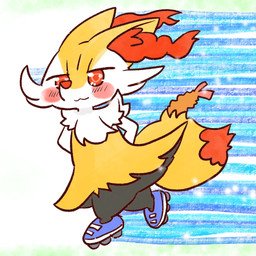 :3 ambiguous_anthro ambiguous_gender anthro biped blush clothing dipstick_tail food footwear footwear_only hands_behind_back markings mostly_nude object_in_tail on_one_leg shoes shoes_only shrimp_(food) side_view simple_background snout solo standing tail tail_markings annyui0611 nintendo pokemon braixen canid generation_6_pokemon mammal pokemon_(species) 1:1 2022 digital_drawing_(artwork) digital_media_(artwork) full-length_portrait hi_res japanese_description portrait translated_description