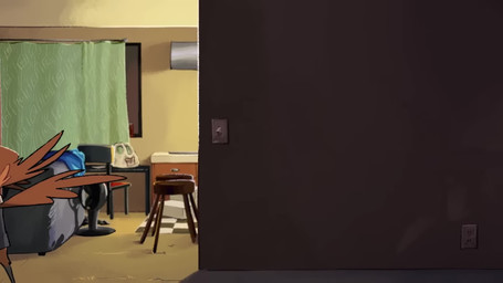 4_fingers anthro antlers appliance beak biped bong buckteeth car cellphone chair clothed clothing computer door drugs duo electronics eye_patch eyebrows eyewear facial_piercing female fingers food forked_tongue fridge fur furniture green_body holding_cellphone holding_object holding_phone holding_smartphone horn kitchen_appliance laptop male mirror nose_piercing nose_ring phone piercing pizza ring_piercing smartphone table tail teeth text toilet tongue tongue_out vehicle emily_kasulke jay_kilgore kalli_rangari micah_eubanks savannah_lopez shasta_steadman squawkwardd avian bird jackalope lagomorph mammal scalie 16:9 2025 2d_animation animated digital_media_(artwork) english_audio english_text hi_res huge_filesize long_playtime meme sound voice_acted widescreen