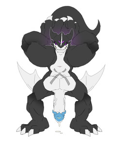 2_heads anthro cock_transformation corruption crotch_head dickhead foot_hands genitals male multi_head muscular penis solo transformation unusual_anatomy upside_down upside_down_transformation virus pastry404 bandai_namco digimon mythology digimon_(species) dragon exveemon mythological_creature mythological_scalie scalie absurd_res hi_res