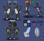 anthro butt circumcised duo featureless_chest female genitals hard_cock humanoid_genitalia male male/female nude penis pussy young young_anthro theslimedragon absurd_res hi_res model_sheet sibling_(lore) twins_(lore)