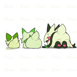 acting_like_a_cat all_fours ambiguous_anthro ambiguous_feral ambiguous_gender anthro biped bodily_fluids butt evolutionary_family feral fur green_body green_ears green_fur green_tail group kemono loaf lying nude_ambiguous nude_anthro on_front pawpads pink_pawpads rear_view scut_tail shaking short_tail simple_background sweat sweatdrop tail tail_motion tailwag trembling trio white_background tontaro nintendo pokemon felid feline floragato generation_9_pokemon mammal meowscarada pokemon_(species) sprigatito 1:1 2026 2d_animation animated colored digital_media_(artwork) flat_colors frame_by_frame loop seamless_loop watermark