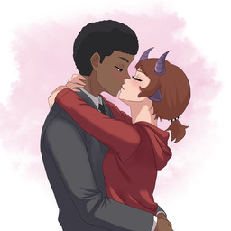 bite biting_lip dark_body dark_skin female hug kissing male male/female passionate kaedeyayy eddsworld mythology lem(lemonsv2) tamara_eddsworld animal_humanoid dragon dragon_humanoid human humanoid mammal mythological_creature mythological_scalie scalie couple_(disambiguation) hi_res