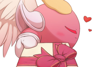 biped blush blush_lines candy closed_smile dessert eyes_closed feathered_wings feathers food gift heart_symbol holidays male mouth_closed not_furry offering_candy offering_food offering_to_viewer pink_body red_eyes ribbons side_view simple_background smile solo white_background wings shibulio kirby_(series) nintendo valentine's_day galacta_knight waddling_head 2026 absurd_res digital_drawing_(artwork) digital_media_(artwork) english_description hi_res