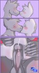 adult_on_young age_difference anthro blush bodily_fluids cum duo erection fur genital_fluids genitals hair heart_symbol kissing male male/male nude penis precum simple_background young young_anthro younger_male smoothlabs canid canine canis mammal wolf absurd_res comic digital_media_(artwork) hi_res incest_(lore) nephew_(lore) uncle_(lore) uncle_and_nephew_(lore)