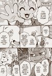 4_fingers anthro bodily_fluids clothed clothing comic_panel detailed_background dialogue duo eyes_closed fangs fingers fully_clothed fur male open_mouth question_mark school_uniform smile smiling_at_viewer standing star sweat sweatdrop tail teeth tongue uniform dark_ishihara kaen_nakayoshi kaneinu_kosuke canid canine canis domestic_dog haplorhine mammal monkey primate absurd_res comic cross-hatching hatching_(art) hi_res monochrome shaded