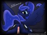 2014 equine female friendship_is_magic horn horse mammal my_little_pony penis pony princess_luna_(mlp) pussy superchargedbronie unicorn winged_unicorn wings
Rating: Explicit
Score: 10
User: KrzykaczNerwus
Date: April 22, 2014
