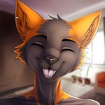 anthro male solo okuri foxy_carter canid canine cross_fox fox mammal red_fox true_fox 1:1 bust_portrait hi_res portrait