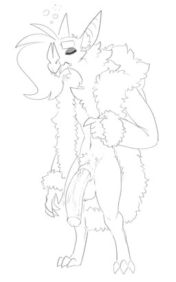animal_genitalia anthro balls bat_ears bat_nose bathrobe big_penis biped claws clothing digitigrade erection eyes_closed fangs finger_claws genitals huge_penis humanoid_genitalia humanoid_penis hybrid_genitalia hybrid_penis leaf_nose male male_anthro morning_wood penis robe sheath sheathed_humanoid_penis slim_anthro slim_male solo teeth tired toe_claws vein veiny_penis halbean hal_(halbean) bat ghost_bat mammal megadermitid microbat wingless_bat 2025 5:8 absurd_res digital_media_(artwork) hi_res monochrome