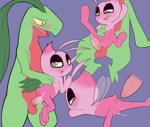 after_sex antennae_(anatomy) anthro anus arm_support backward_arm_support balls biped blush bodily_fluids chair_position closed_smile cum cum_from_vagina cum_in_vagina cum_inside cum_on_ground cum_splatter digitigrade duo ejaculation featureless_feet feet female from_behind_position genital_fluids genitals green_body green_eyes happy happy_sex interspecies larger_anthro larger_male leaf leaf_hair leaking_cum leaking_vagina leaning leaning_backward looking_at_genitalia looking_at_penis looking_down looking_down_at_partner looking_up_at_partner male male/female mouth_closed one_leg_up open_mouth open_smile penetration penile penile_penetration penis pink_body pink_penis plant plant_hair plantigrade pseudo_hair pull_out purple_background raised_leg red_balls red_body sex side_view simple_background sitting sitting_on_another size_difference smaller_female smaller_humanoid smile tapering_penis three-quarter_view tongue_showing translucent translucent_wings vaginal vaginal_penetration vulva wings yellow_eyes porldraws nintendo pokemon celebi generation_2_pokemon generation_3_pokemon grovyle humanoid legendary_pokemon pokemon_(species) shiny_pokemon 2025 absurd_res digital_drawing_(artwork) digital_media_(artwork) hi_res multiple_scenes
