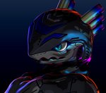 anthro blue_eyes machine male simple_background solo sdx3 quark_(fr0stfr0g) living_machine steamlizard digital_media_(artwork)