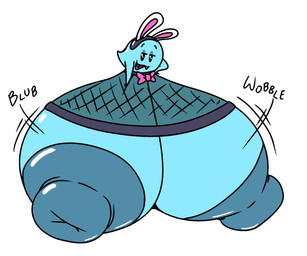 areola big_areola big_breasts big_nipples blue_areola blue_body blue_nipples bow_tie breasts clothing exposed_breasts fake_ears fake_rabbit_ears female fishnet_clothing huge_areola huge_breasts huge_nipples hyper hyper_areola hyper_breasts hyper_nipples ineffective_clothing looking_at_viewer nipples not_furry onomatopoeia open_mouth solo sound_effects text mattthetooncat mario_bros nintendo paper_mario:_the_thousand_year_door peeka_(mario) boo_(mario) ghost spirit digital_media_(artwork) english_text hi_res