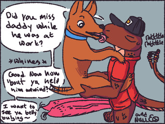 2_penises animal_genitalia animal_penis anthro balls bestiality bestiality_kiss big_penis bottomless clothed clothing duo female female_feral feral footprint genitals hemipenes huge_penis hyper hyper_genitalia hyper_penis imminent_sex infestation infesticles male male/female male_on_feral multi_genitalia multi_penis parasite pawprint pawprint_tattoo penis quadruped tattoo text urethra_worm work_uniform qwaxi~lixard canid canine canis domestic_dog mammal pit_viper rattlesnake reptile scalie snake viper 4:3 english_text
