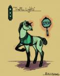 2015 digital_media_(artwork) equid equine feral floating flyingram hasbro hi_res horn long_neck looking_away magic male mammal mane my_little_pony mythological_creature mythological_equine mythology simple_background sketch solo stop_sign traffic_light unicorn whistle_(object)