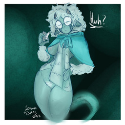 anthro female pubes solo izumm cult_of_the_lamb massive_monster_(studio) aniel_(cult_of_the_lamb) bovid caprine ghost mammal sheep spirit 1:1 hi_res