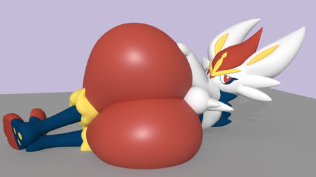ambiguous_gender big_butt butt crossed_legs huge_butt looking_back lying on_side rear_view rubbing_butt simple_background smug solo wobbling_butt meowchan nintendo pokemon cinderace generation_8_pokemon lagomorph leporid mammal pokemon_(species) rabbit 16:9 3d_(artwork) 3d_animation animated digital_media_(artwork) hi_res loop no_sound short_playtime video widescreen