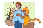 arm_grab bedroom_eyes blush dark_body dark_skin femboy group long_tongue male male/male narrowed_eyes seductive smug tail tail_motion tailwag tongue upset mitarashi garfield_(series) garfield_the_cat jon_arbuckle odie_the_dog animal_humanoid canid canid_humanoid canine canine_humanoid cat_humanoid dog_humanoid felid felid_humanoid feline feline_humanoid human humanoid mammal mammal_humanoid