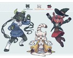 alternate_species anthro clothing facial_tuft female group hair kemono open_mouth trio tuft honzumaruii_(artist) danganronpa danganronpa_v3 spike_chunsoft angie_yonaga himiko_yumeno tenko_chabashira bear black_bear bovid caprine goat lemur mammal primate strepsirrhine ursine 5:4 hi_res