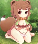 breasts female mr_madoneko solo animal_humanoid canid canid_humanoid canine canine_humanoid humanoid mammal mammal_humanoid procyonid raccoon_dog raccoon_dog_humanoid absurd_res hi_res