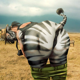 africa animal_genitalia animal_vulva anus butt camera clothed clothing desert equine_anus equine_genitalia equine_vulva explorer_outfit female fur genitals hair hat headgear headwear mid_transformation nude nude_female outdoor_nudity outside partially_clothed partially_clothed_female ponytail public public_nudity puffy_anus savanna semi-anthro sky solo species_transformation tail topwear transformation vulva goulingtfs animal_humanoid equid equine humanoid hybrid mammal mammal_humanoid zebra 1:1 digital_media_(artwork) hi_res