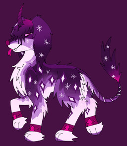 ambiguous_gender armor blep countershading cute_fangs ears_as_hair fangs feral gradient_hair hair horn leg_armor paws smile smirk solo sparklefur sparkles teeth tongue tongue_out walking jackrabbit_(artist) mythology borzoi canid canine canis domestic_dog equid equine hunting_dog hybrid mammal mythological_creature mythological_equine sighthound unicorn 2025 absurd_res digital_media_(artwork) hi_res ibispaint_(artwork)