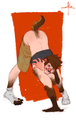 anthro ass_up blush bottomwear bottomwear_down brown_body brown_fur brown_hair clothed clothing downward_dog eyes_closed eyewear footwear fur fur_growth glasses growth hair human_to_anthro male mid_transformation partially_clothed raised_clothing raised_shirt raised_topwear red_background shirt shorts shorts_down simple_background socks solo species_transformation tail tail_growth topwear torn_clothing torn_footwear torn_socks transformation wearing_glasses white_background pesimist canid canine canis domestic_dog human humanoid mammal absurd_res hi_res